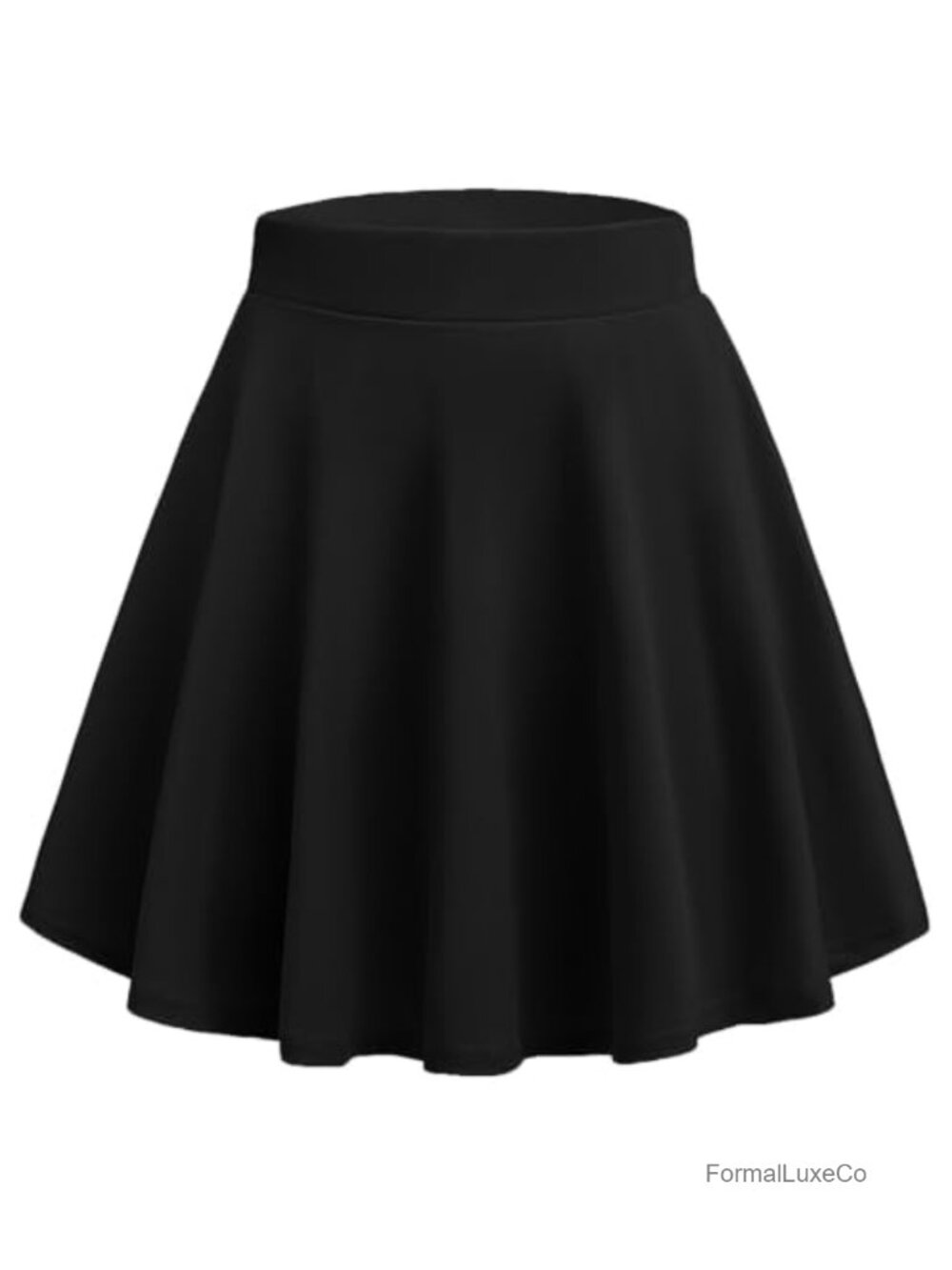 Zeagoo Women's Mini Skater Skirt High Waist A-Line Stretchable